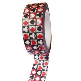 Dress My Cupcake DMC41WT635 Washi Decorative Tape for Gifts and Favors, Vegas Casino
