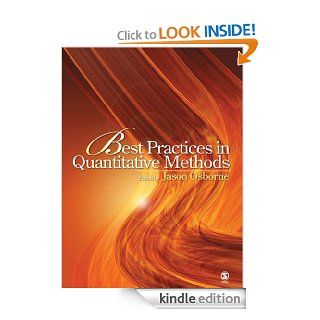 Best Practices in Quantitative Methods eBook Jason W. Osborne Kindle Store