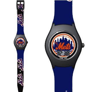 NEW YORK METS Team Logo & Colors Digital (Time & Date) "Fan Series" KIDS WATCH with 9.5" Adjustable Team Logo Band  Sports Fan Watches  Sports & Outdoors