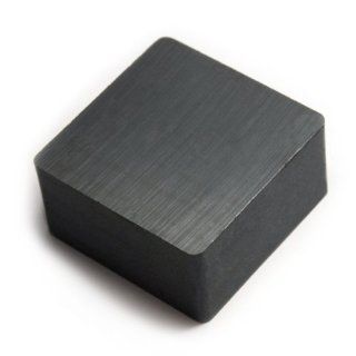 Ceramic Magnets Grade 8 2" x 2" x 1" Block, Package of 2 Hard Ferrite Magnets