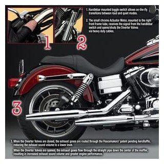 Peacemakers Exhaust Slip Ons  Harley Davidson FXDI FXDCI FXDBI FXDLI FXDWGI Dyna 06 and newer   NC N41422 Automotive