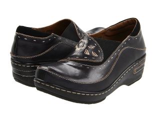 Spring Step Burbank Womens Clog Shoes (Black)