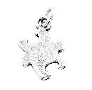 Sterling Silver Autism Symbol Puzzle Piece Charm Jewelry