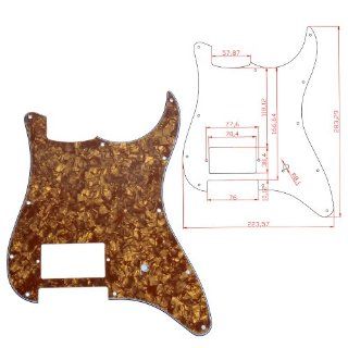 100pcs Cinnamon Pearl 3 Ply 11 Hole Guitar Pickguard for Fender Strat Guitar Replacement Musical Instruments