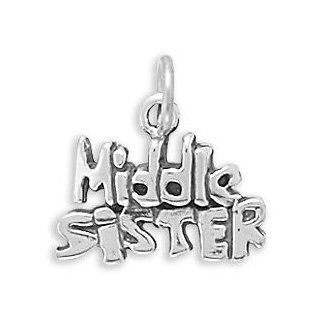 Sterling Silver Middle Sister Charm Vishal Jewelry Jewelry