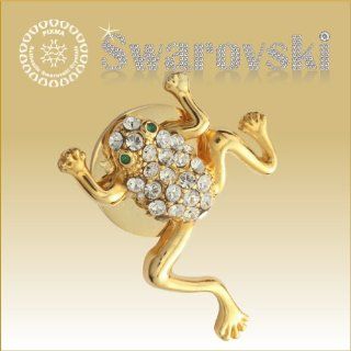 Golden Frog Swarovski Crystal Golf Ball Marker + Hat Clip  Sports & Outdoors