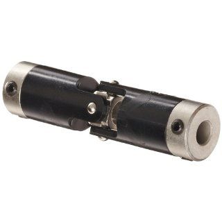 Boston Gear JP621/4 Universal Joint, Single, Molded, 0.250" Bore, 0.860" Bore Depth, 2.641" Length, 0.625" Outside Diameter, 60 ft/lbs Max Torque, Delrin Pin And Block Universal Joints
