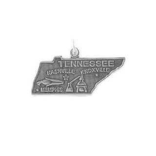 Sterling Silver Tennessee Charm Jewelry