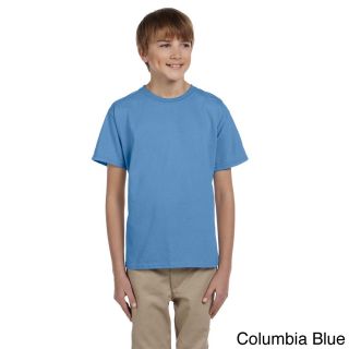 Fruit Of The Loom Fruit Of The Loom Youth Boys Heavy Cotton Hd T shirt Blue Size L (14 16)