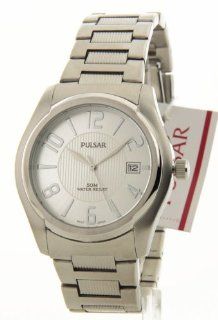 Mens Pulsar Stainless Steel Silver Dial Date 5ATM Casual Watch PXH669 at  Men's Watch store.