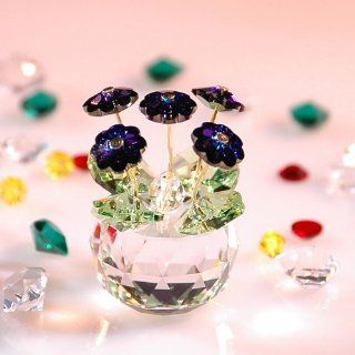 CRYSTAL WORLD "African Violet"   Collectible Figurines