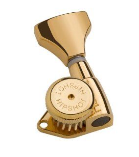 Hipshot Grip Lock 7 String Left Hand/Reverse Locking Tuners   Gold Musical Instruments
