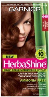 Garnier Herbashine Haircolor, 645 Copper Mahogany Brown  Chemical Hair Dyes  Beauty