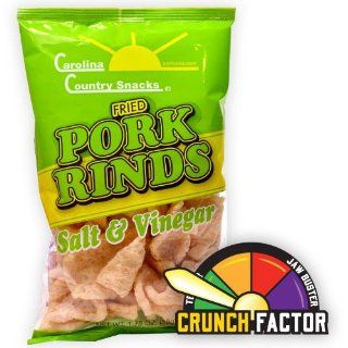 Fried Pork Rinds Salt & Vinegar 12 bags (1.75oz)  Salt And Vinegar Pork Rinds  Grocery & Gourmet Food
