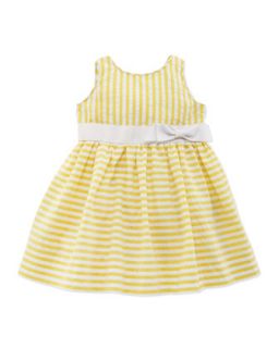 Vintage Seersucker Dress, Yellow, 9 24 Months   Ralph Lauren Childrenswear