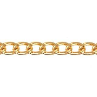 4mm Gold Plated Curb Chain