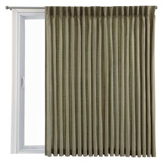 ROYAL VELVET Supreme Pinch Pleat/Back Tab Lined Patio Panel, Silver