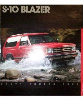 1987 Chevrolet S 10 Blazer Sales Brochure Literature Book Piece Specs Options Automotive