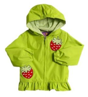 Pink Platinum Infant Baby Girls Lime Green Hooded All Weather Lined Jacket Clothing