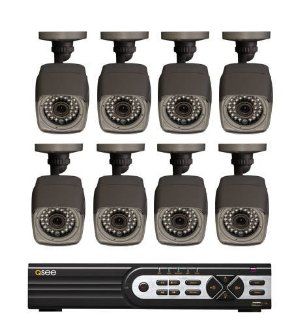 Q See 16 QT5716 1 8 Channel Full D1 Security System with 1TB HDD and 8 650TVL Cameras  Complete Surveillance Systems  Camera & Photo