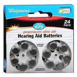  Hearing Aid Batteries, Zero Mercury, #675, 24 ea Health & Personal Care