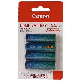 Canon Nb4 100 (4) Aa type Nimh Battery for A10a20 & A40 Electronics
