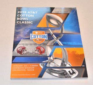 2012 2013 AT&T Cotton Bowl Classic Game Program   NCAA Texas A&M Aggies vs. Oklahoma Sooners  Prints  Sports & Outdoors