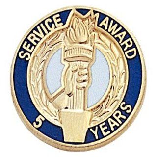 Service Award Lapel Pin   5 Years (5 Pack) Sports & Outdoors