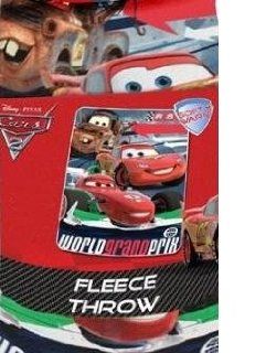 Disney Pixar Cars 2 World Grand Prix Blanket/Throw 45" x 60"   Childrens Blankets