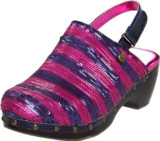 Juicy Couture Sarel Kid,Bright Berry/Natical Navy Striped,11 M US Little Kid Shoes