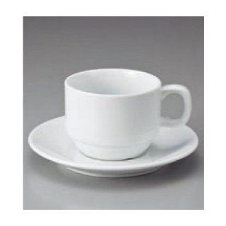 drinkware cup with saucer kbu773 53 652 [5.56 x 2.76 inch] Japanese tabletop kitchen dish White porcelain bowl plate SY stack regular C & S [14.1 x 7cm] China cafe cafe Tableware restaurant business kbu773 53 652 Drinkware Cups With Saucers Kitchen &