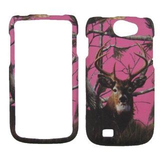 Samsung Exhibit II li 2 4G Galaxy W 4G SGH T679 T679M i8150 T MOBILE Phone CASE COVER SNAP ON HARD RUBBERIZED SNAP ON FACEPLATE PROTECTOR NEW CAMO PINK REAL TREE HUNTER BUCK DEER Cell Phones & Accessories