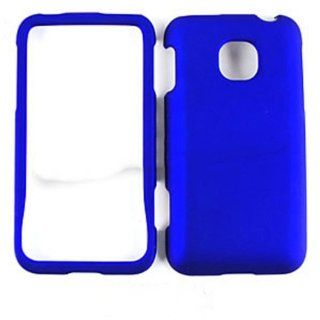 For Lg Optimus 2 As680 Non Slip Blue Matte Case Accessories Cell Phones & Accessories