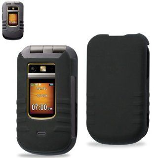 Reiko Premium Durable Rubberized Protective Case for Motorola Brute   Retail Packaging   Black Cell Phones & Accessories