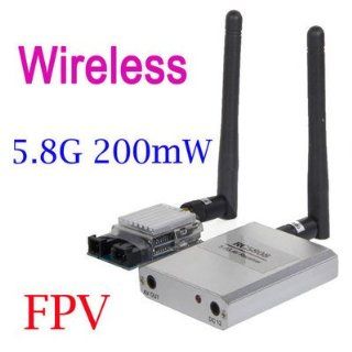 FPV 5.8G 8CH Video Audio AC 200mw RC 5808 Receiver + TS58200 Transmitter Rceiving System Toys & Games