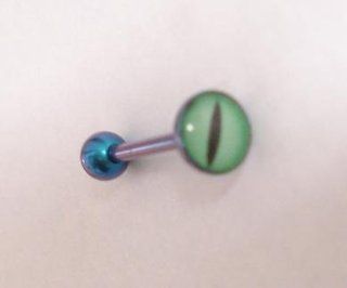 Green Snake Eye Tongue Ring  Other Products  