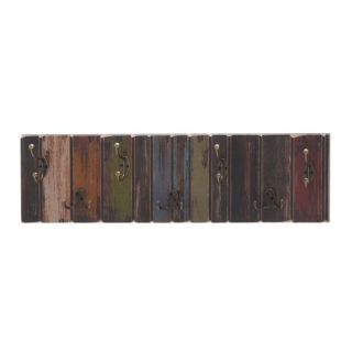 Wooden Crafted Metal Coat Rack