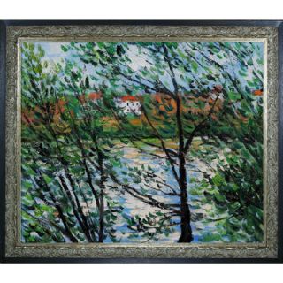 Tori Home Monet Springtime Through the Branches Hand Painted Oil on