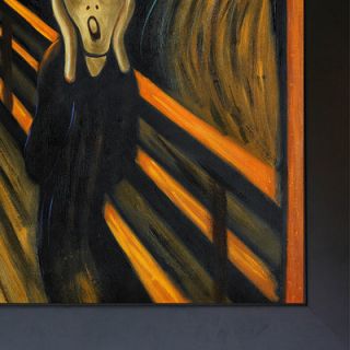 Tori Home Munch The Scream Hand Painted Oil on Canvas Wall Art