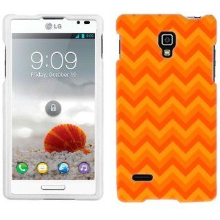 LG Optimus L9 Chevron Orange Zig Zag Pattern Phone Case Cover Cell Phones & Accessories