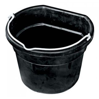 Farm Innovators Heated Rubber Flat Back Bucket in Black