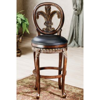 Hillsdale Fleur De Lis 25 Triple Leaf Swivel Counter Stool