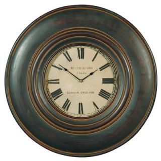 Uttermost Adonis Wall Clock in Distressed Black