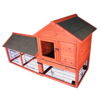 Trixie Pet Products Rabbit Hutch with Outdoor Run and Wheels