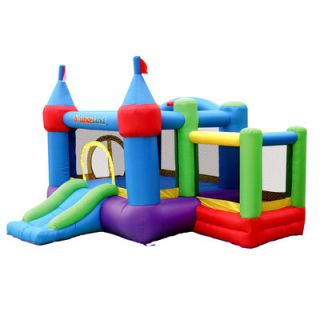 Bounceland Inflatable Dream Castle Bounce House with Ball Pit