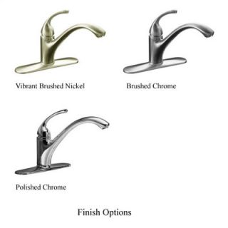 Kohler Forte One Handle Centerset Kitchen Faucet with Escutcheon and