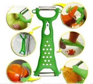 1x Kitchen Tools Julienne Peeler Slicer Vegetable Fruit Peeler, color Random, new.  