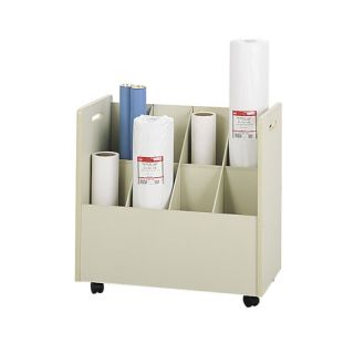 Safco Products Company Laminate Mobile 8 Compartments Roll File