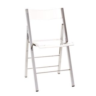 Fox Hill Trading Pure Décor Acrylic Folding Chair (Set of 2)