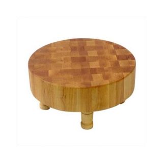 BoosBlock Round 3 Thick Butcher Block Cutting Board with Legs